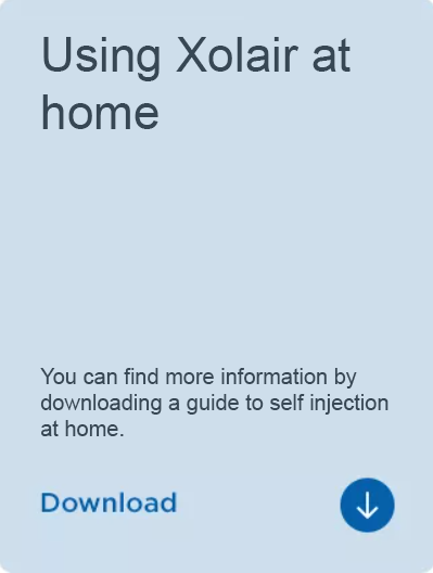 Using Xolair at home
