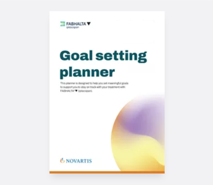 Goal setting planner