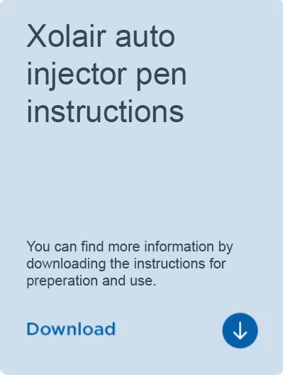 Xolair auto injector pen instructions